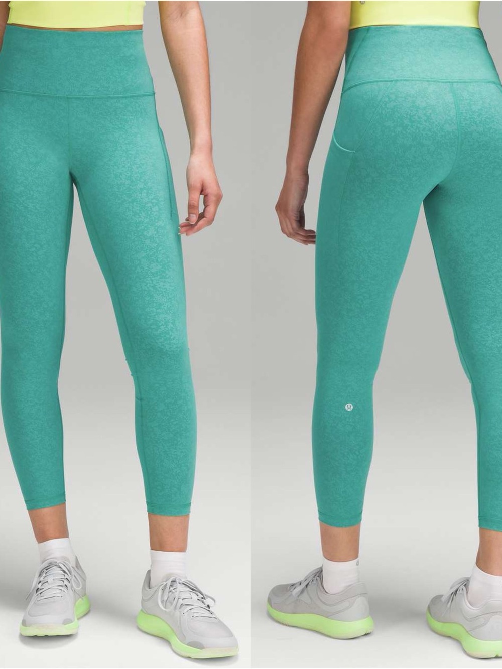 Lululemon Wunder Train High-Rise Tight Sz 6 with Pockets 25" In Blaze Maldives